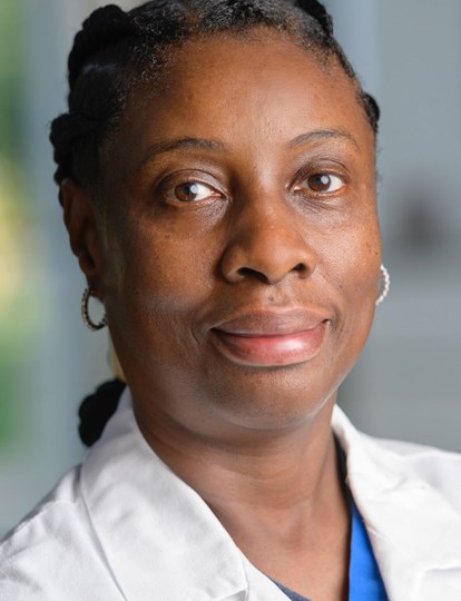 Medical colleague looking ahead